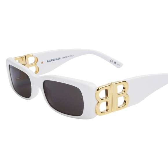 White Balenciaga Phantos Sunglasses main image 7